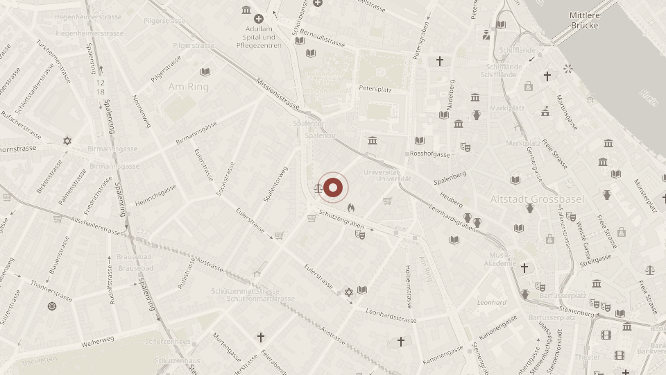 Map: The Old Hand of Asia, Schützenmattstrasse 19, 4051 Basel